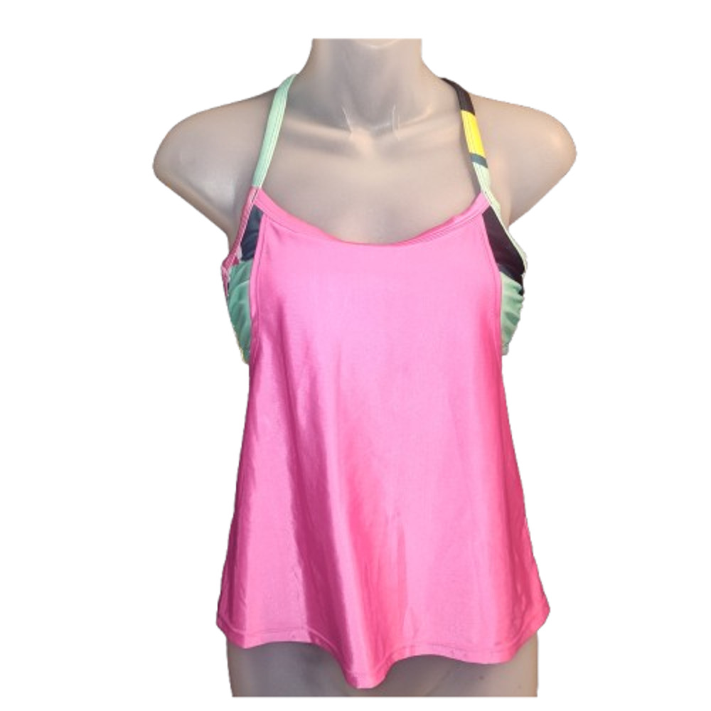 Xersion Women’s Pink Swimwear Athletic Tankini Top Size XS BG23